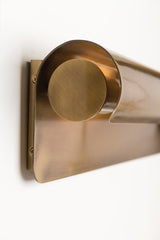 Accord 2 Light Wall Sconce, Aged Bronze Body, Aged Brass Shade