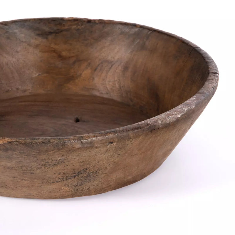 Found Wooden Bowl Reclaimed Natural
