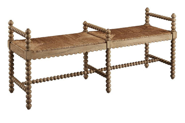 Hand-Tied Rush Bench | TIME OUT