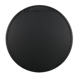 Delk Round Metal Framed Wall Mirror: Black / Small