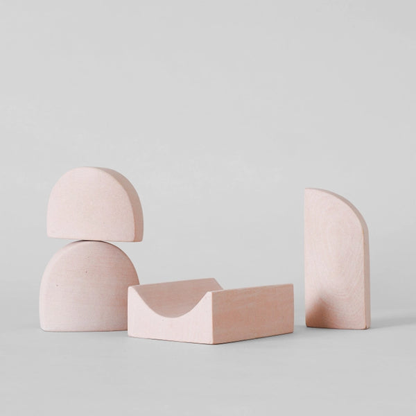 Stacking Sculpture Set - Pink Sandstone
