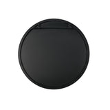 Delk Round Metal Framed Wall Mirror: Black / Small