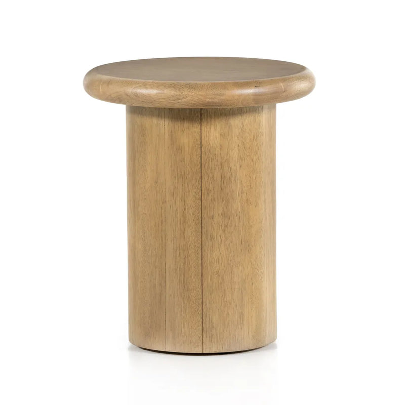 Zach End Table, Burnished Parawood