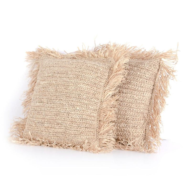 All about that Texture Raffia Pillow Set Of 2