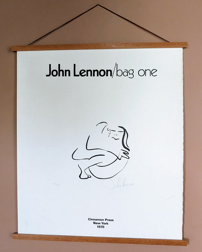 Signed John Lennon Bag One Lithograph
