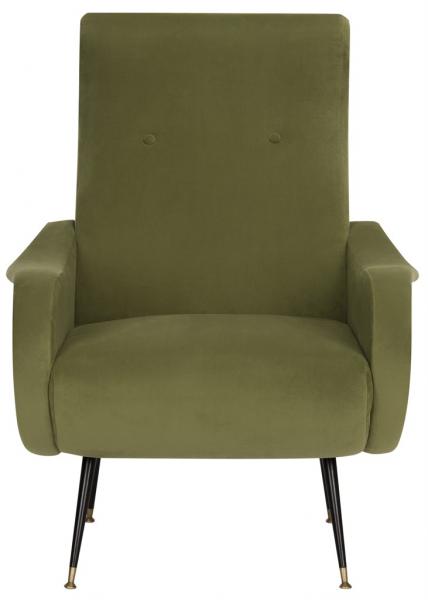 Elicia Velvet Retro Mid Century Accent Chair